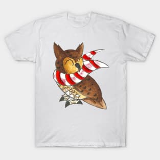 Cozy Christmas Owl T-Shirt